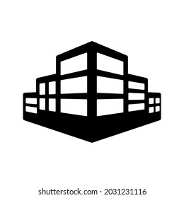 Building icon vector. House illustration sign. skyscraper sign or symbol.