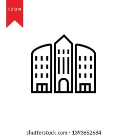  Building icon vector illustration - Vector