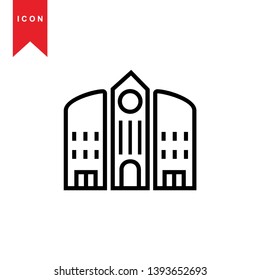  Building icon vector illustration - Vector