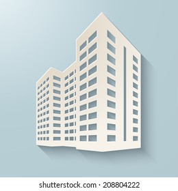 Building icon. Vector illustration