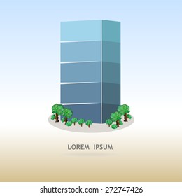 Building Icon. vector illustration