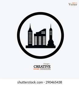 Building icon. Building. Vector illustration.
