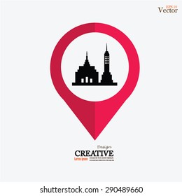 Building icon. Building. Vector illustration.