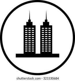 Building icon. Building. Vector illustration.