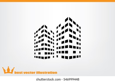 Building icon vector illustration.