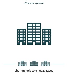 building Icon vector illustration