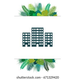 building Icon vector illustration