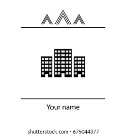 building Icon vector illustration