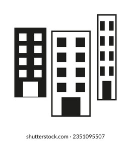 Building icon. Vector illustration. EPS 10.
