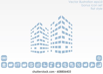 Building icon vector illustration eps10.