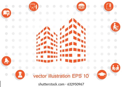 Building icon vector illustration eps10.