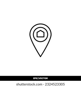 Building icon vector illustration logo template for many purpose. Isolated on white background.