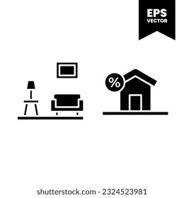 Building icon icon vector illustration logo template for many purpose. Isolated on white background.