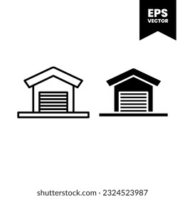 Building icon icon vector illustration logo template for many purpose. Isolated on white background.