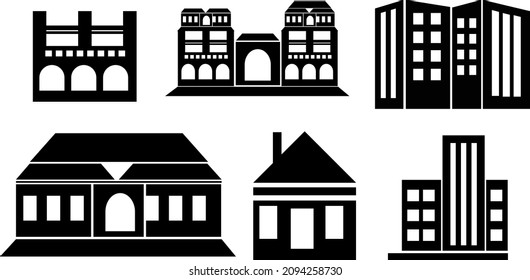 Construir vector de iconos, símbolo de ilustración de la construcción, diseño de color negro y blanco, icono premium, listo para imprimir y Web.eps