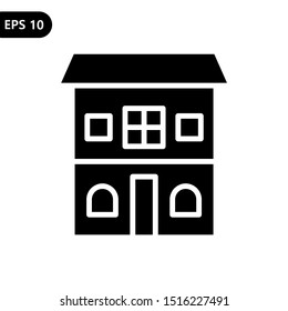 Building icon vector illustration. for villa, hotel, condo, and any purpose. eps10