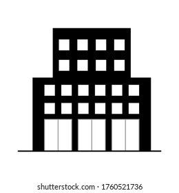 building icon vector illustration of a white background