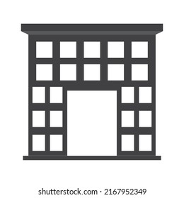 building icon vector illustration white background