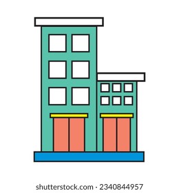 
fondo blanco de ilustración de vector de icono de construcción