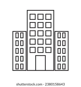 building icon vector illustration white background