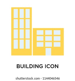 Building icon vector isolated on white background for your web and mobile app design, Building logo concept