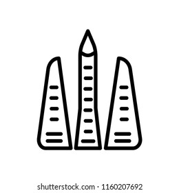 Building icon vector isolated on white background, Building transparent sign