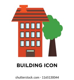 Building icon vector isolated on white background, Building transparent sign , insurance symbols