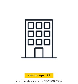 Building Icon Vector Logo Design Template