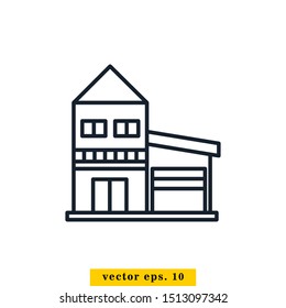 Building Icon Vector Logo Design Template