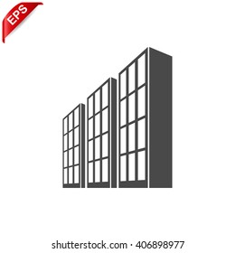 building icon, vector building logo, isolated real estate logo