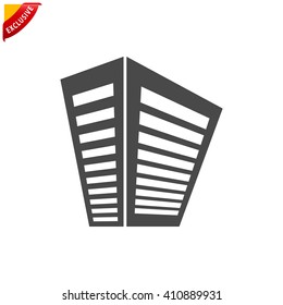 building icon, vector building logo, isolated real estate logo
