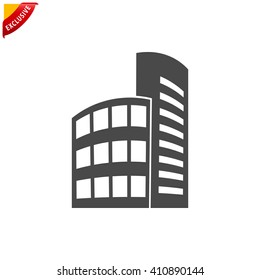 building icon, vector building logo, isolated real estate logo