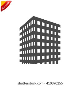 building icon, vector building logo, isolated real estate logo