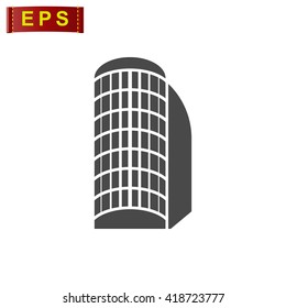 building icon, vector building logo, isolated real estate logo