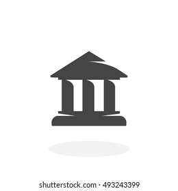 Building Icon. Vector logo on white background