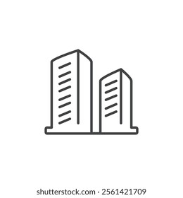 Building icon Vector logo set flat