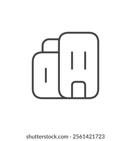 Building icon Vector logo set flat