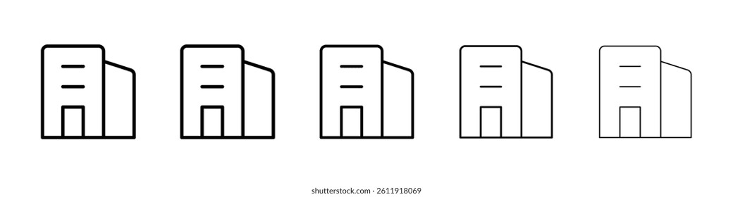 Building icon Vector logo sign
