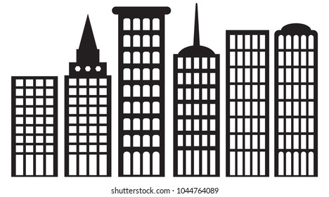 Building icon vector set