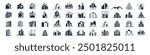 Building icon vector set. apartment illustration sign collection. skyscraper symbol. architecture logos inspiration.