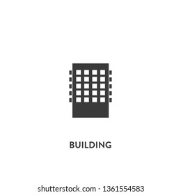 building icon vector. building sign on white background. building icon for web and app