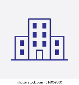Building Icon Vector Skyscrapers Design