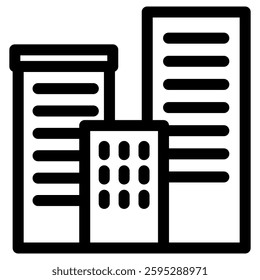 building icon vector for web and mobile app on white background