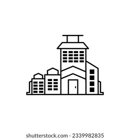 Building icon vector. Building for website design and development, app development