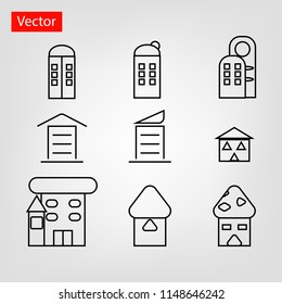 building icon vector,Residential structure,Office Building Structure