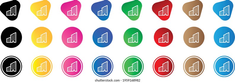 building icon . web icon set . icons collection. Simple vector illustration.