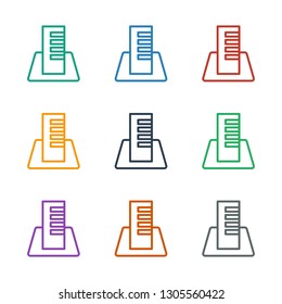 building icon white background. Editable outline building icon from realestate. Trendy building icon for web and mobile.