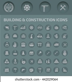 Building icon,construction icon,Industry icon set,vector