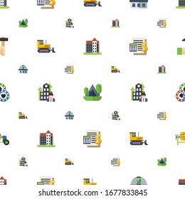los iconos de construcción se realizan sin problemas. Incluye castillo plano editable, camping, observatorio, bulldozer, Business Company, Contabilidad, iconos de Casino. crear iconos para web y móvil.