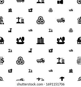 building icons pattern seamless. Included editable filled Casino, castle, Handicraft, Construction, Camping, Tipper, observatory, Accounting icons. building icons for web and mobile.